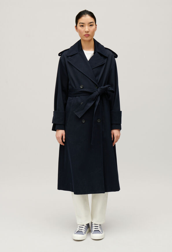 224GWENDAL : Trenchcoats  farbe MARINE