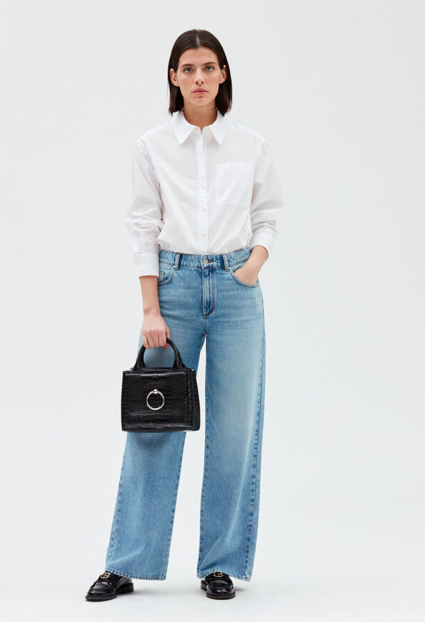 ANOUCKSMALLREPTILECROCOH19 ANOUCKSMALLREPTILECROCOH19 : Sacs et Maroquinerie couleur NOIR