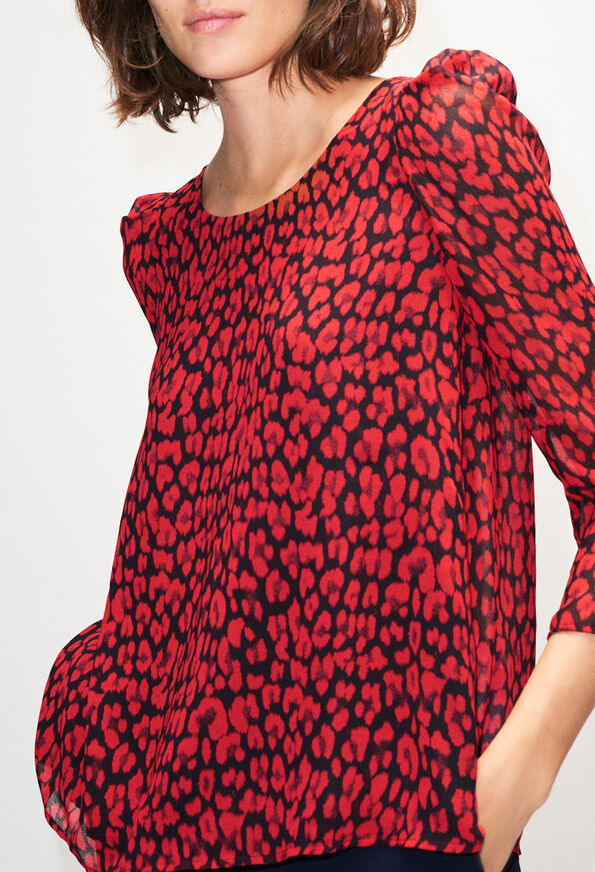 BANCLEOPARDH19 BANCLEOPARDH19 : Tops et Chemises couleur CERISE