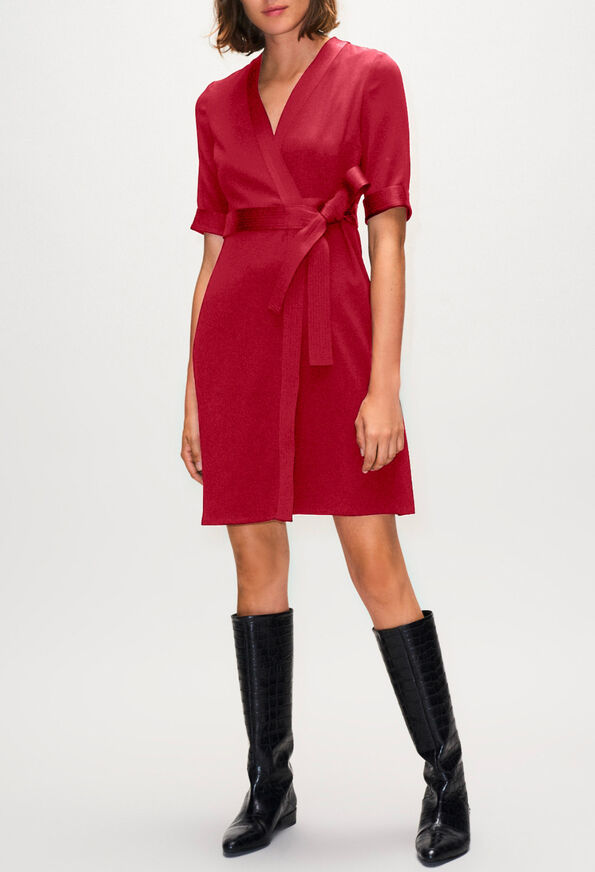 221ROSILEA : Kleider farbe ROSE PIVOINE