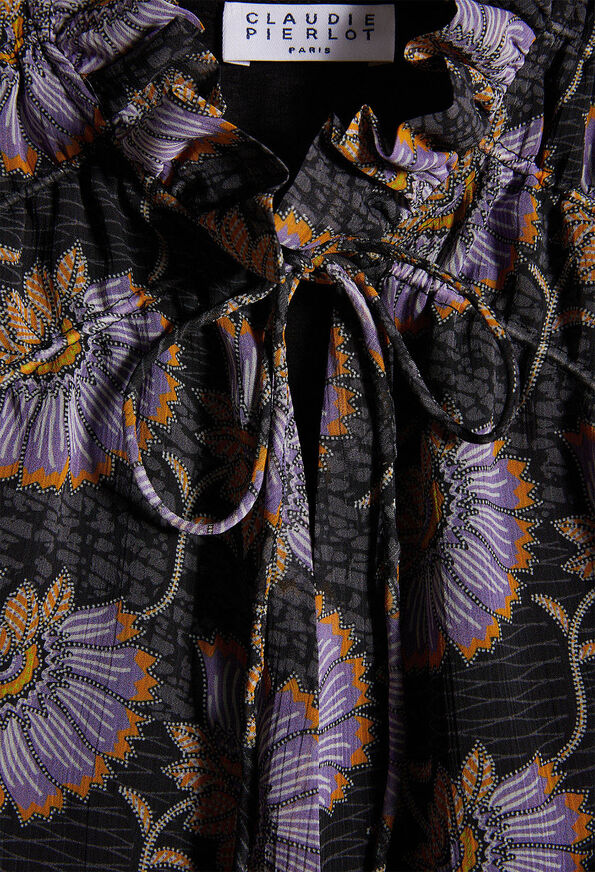 221RECAVA 221RECAVA : Kleider farbe PRINT FONCE
