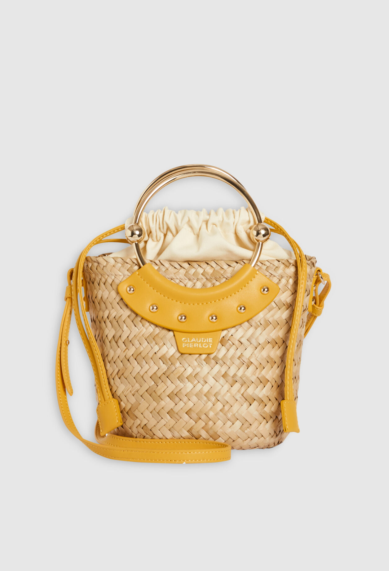 Mini-Handtasche Abeille aus Stroh