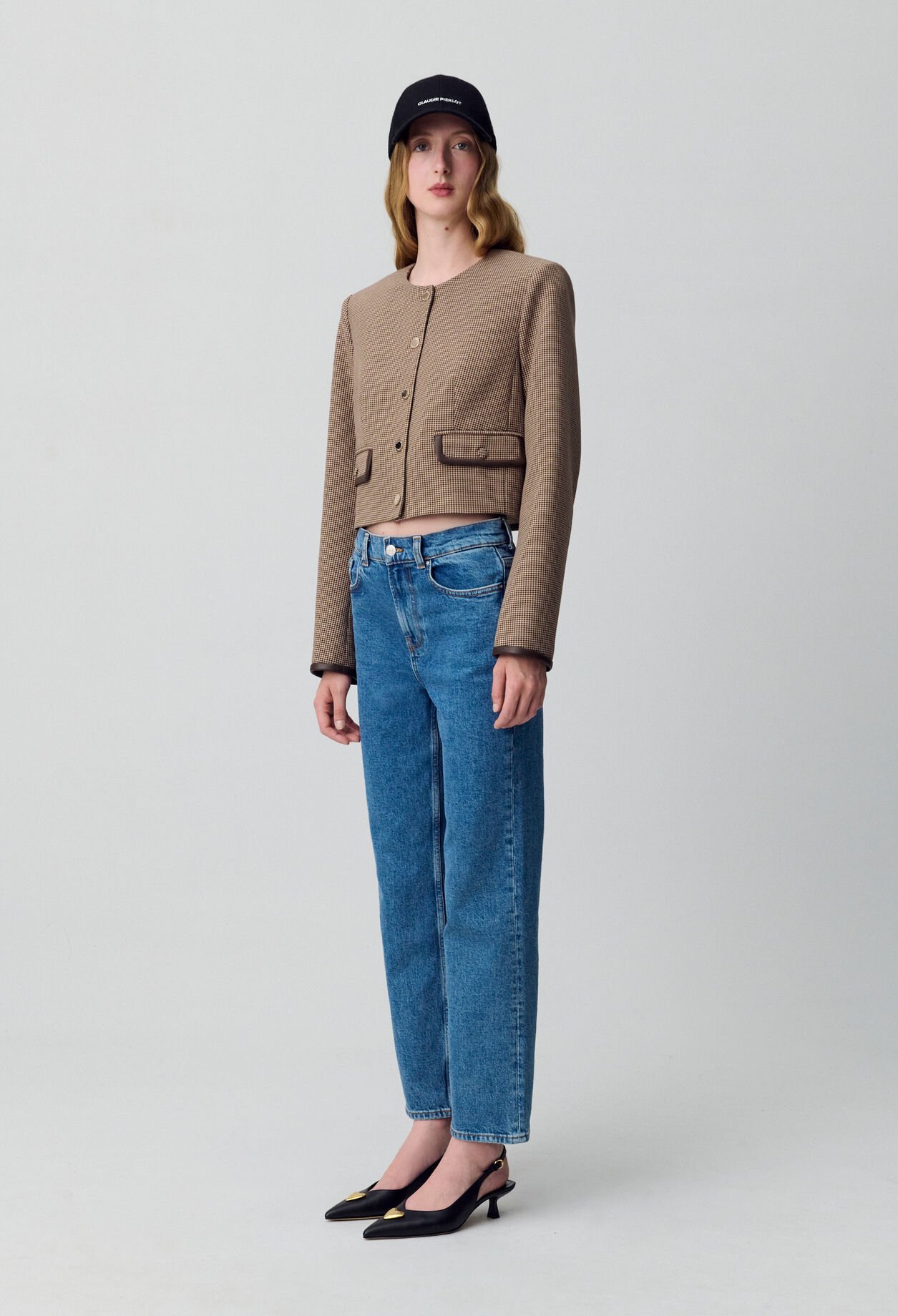 Jeans Toto slim 7/8 blau verwaschen