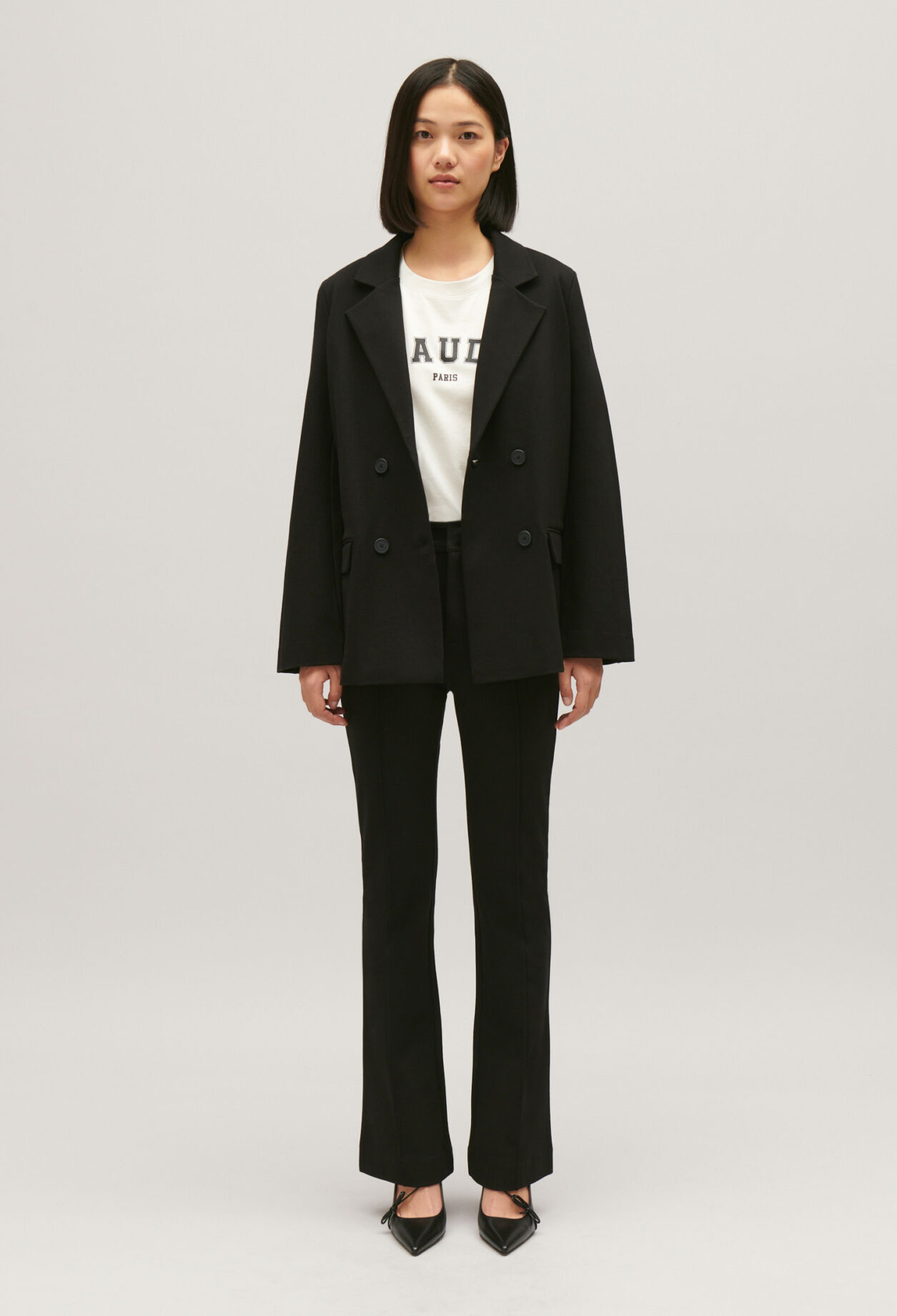 Schwarzer Oversize-Blazer
