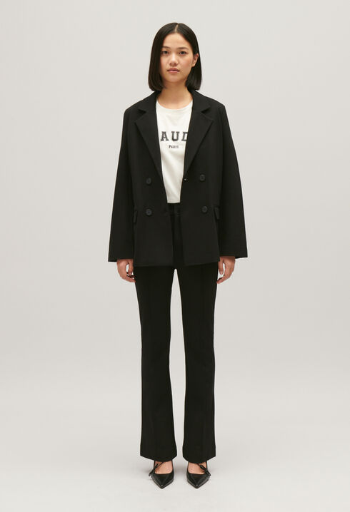 Schwarzer Oversize-Blazer