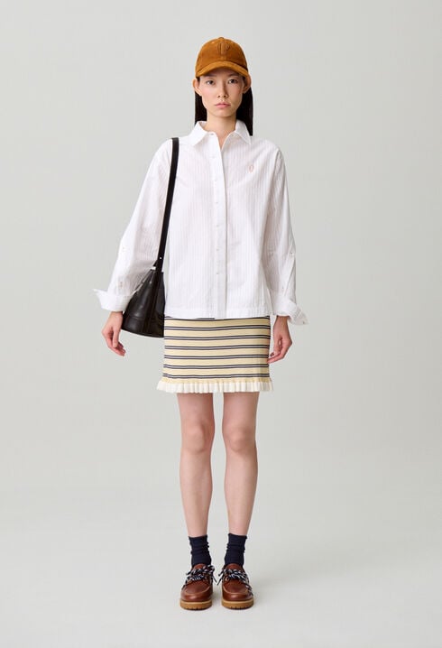 Gestreiftes Popeline-Hemd