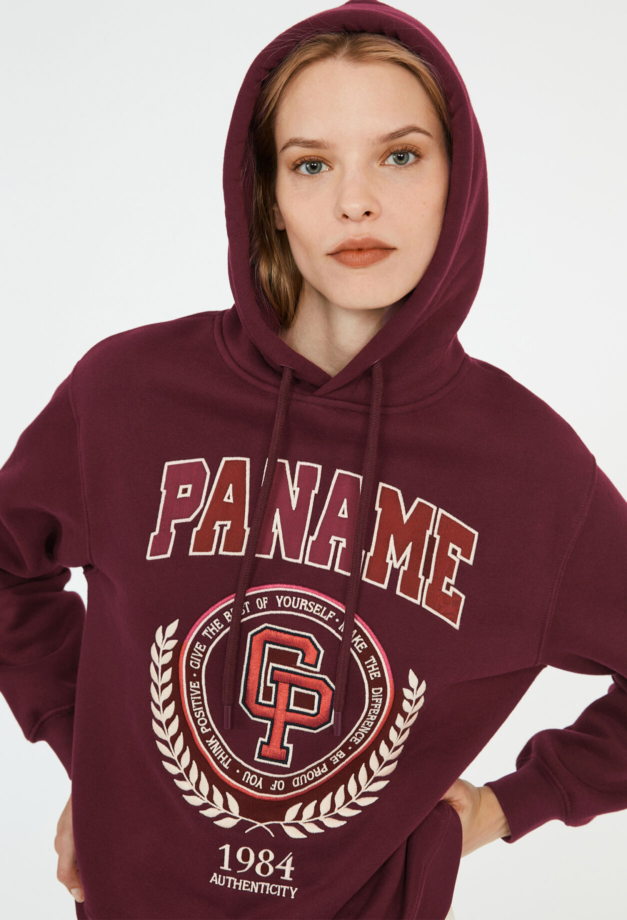 Sweatshirt aus Baumwolle mit Kapuze