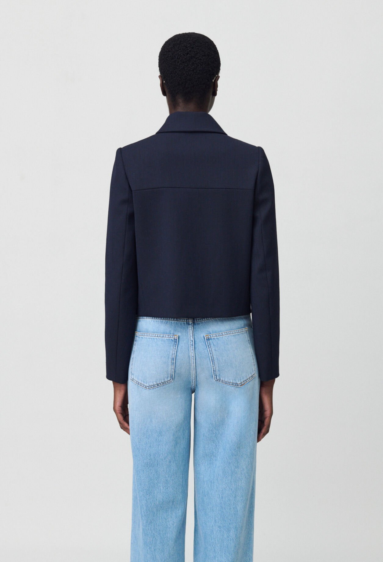 Kastenjacke Marineblau