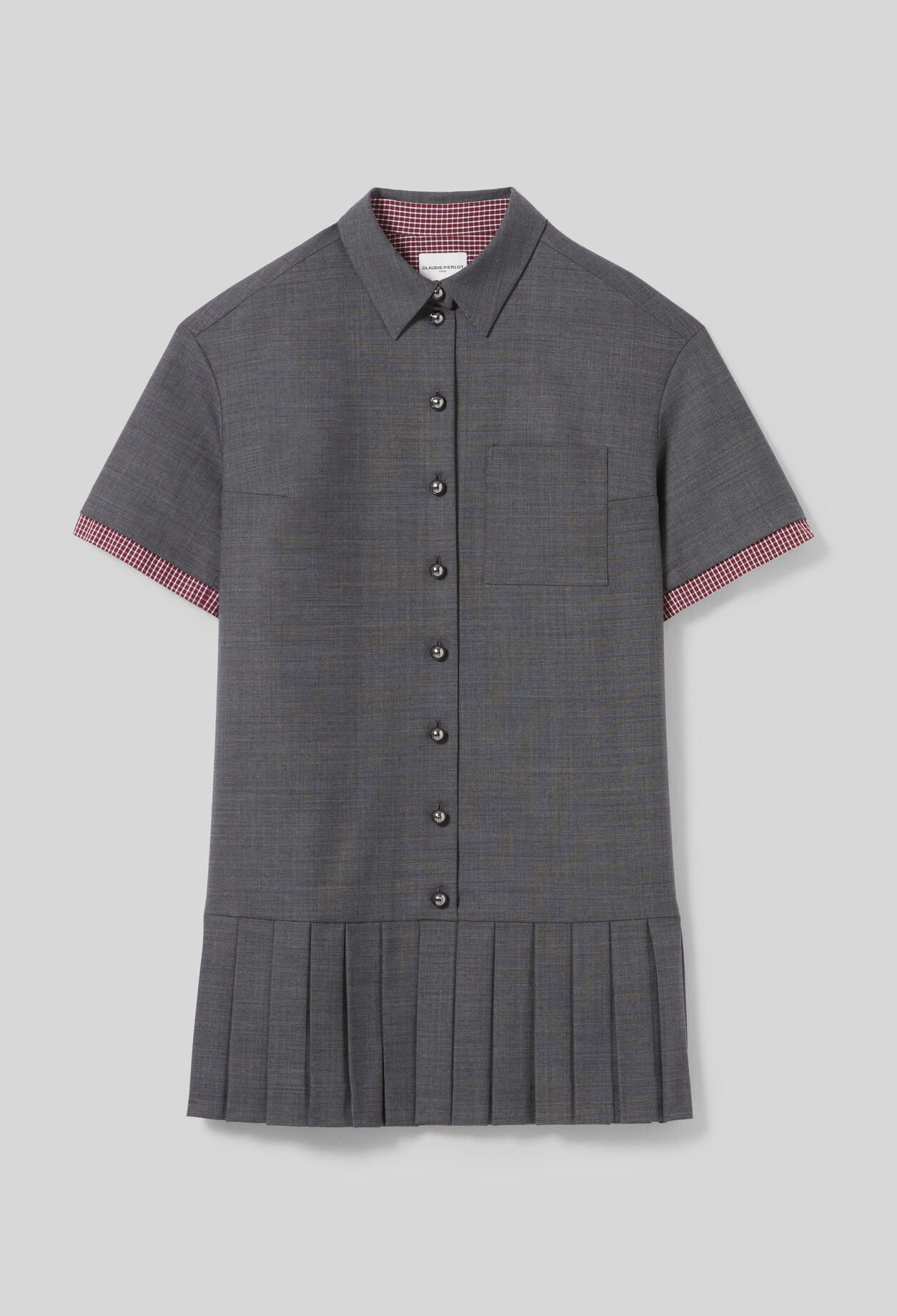Plissiertes kurzes Kleid