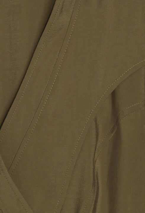 Kurzes Kleid zum Binden, khaki
