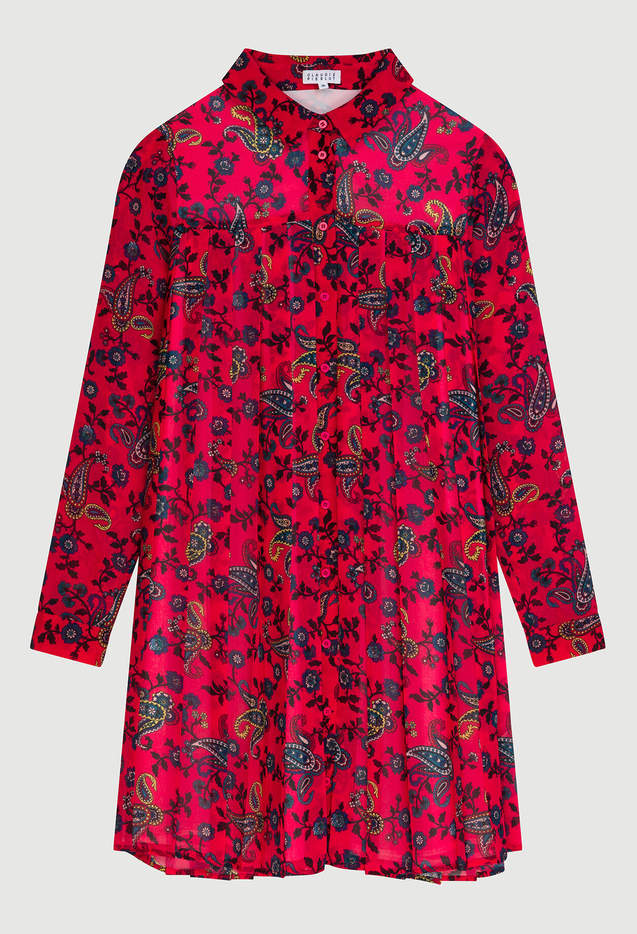 Hemdkleid mit Paisley-Muster