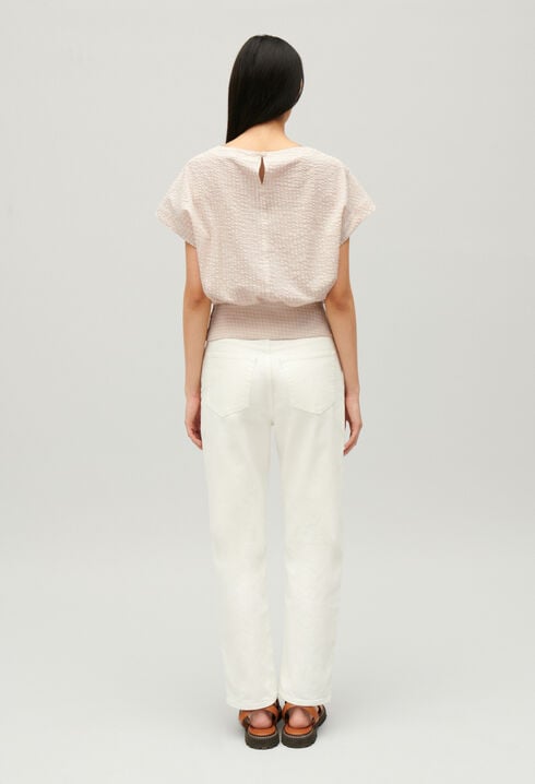 Gerafftes Top Cut-out-Design