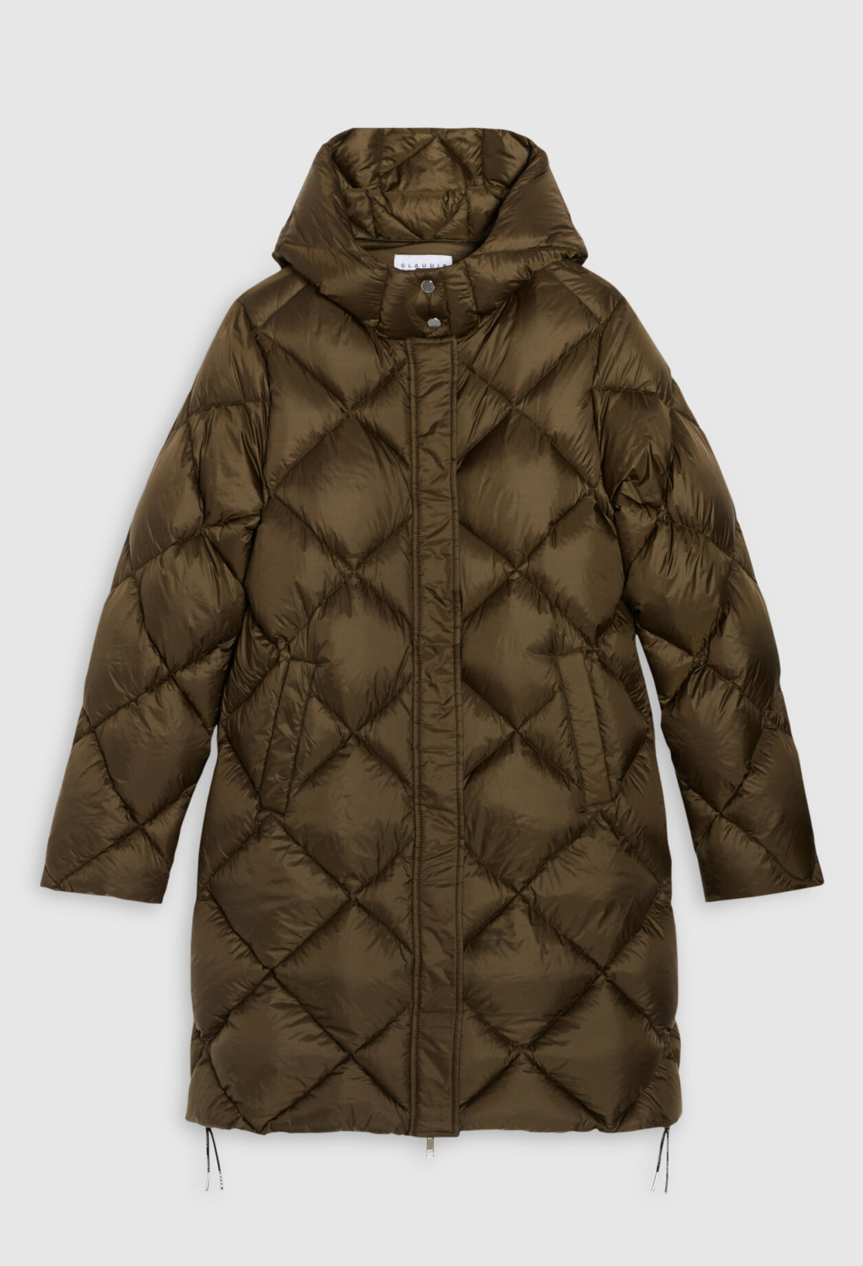 Lange Daunenjacke aus Polyester
