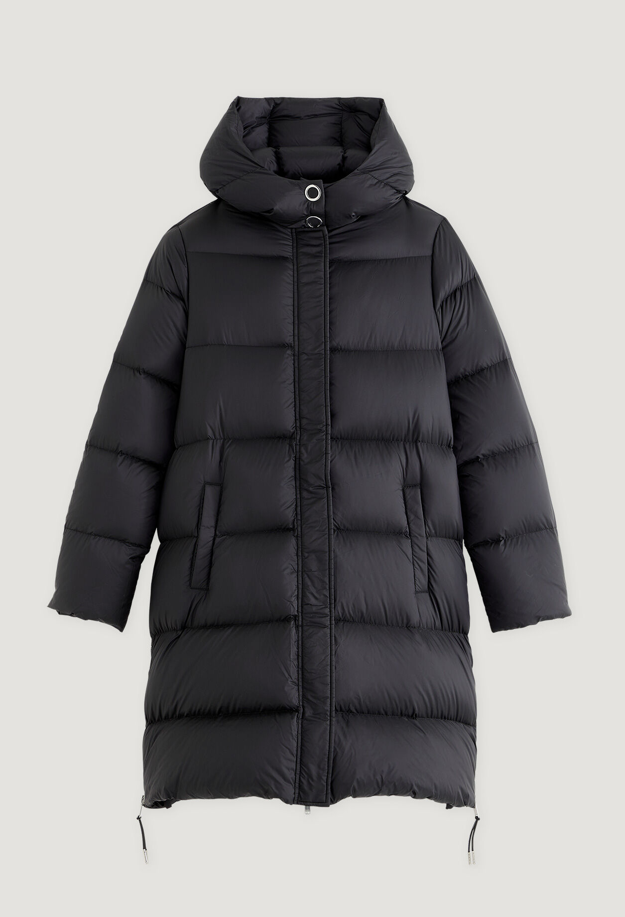 Schwarze Steppjacke