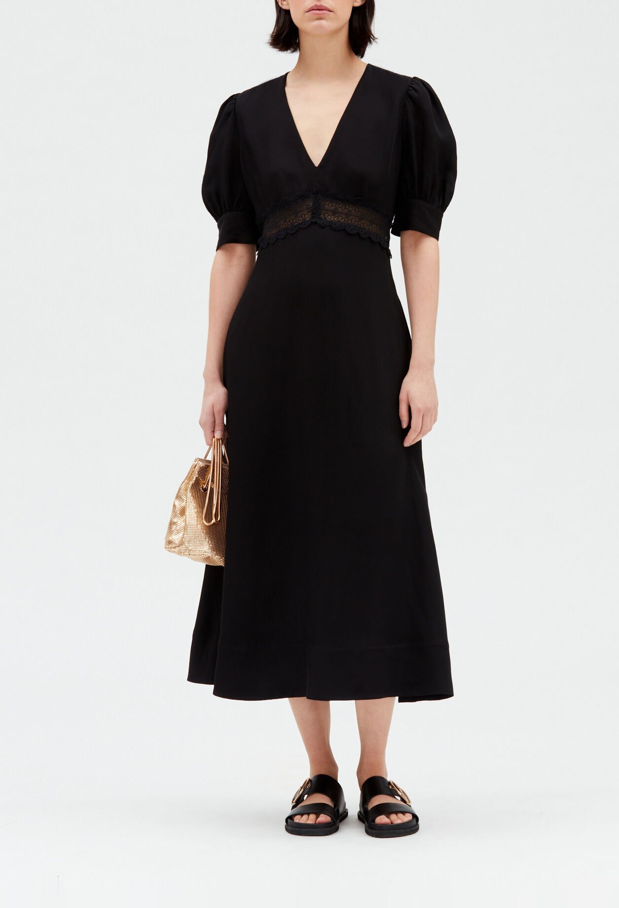 Besticktes Midikleid