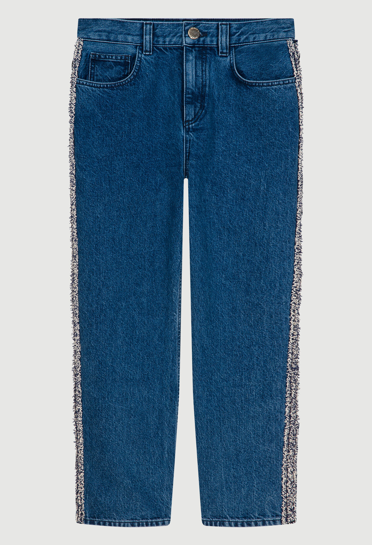Jeans mit ausgefallenen Streifen