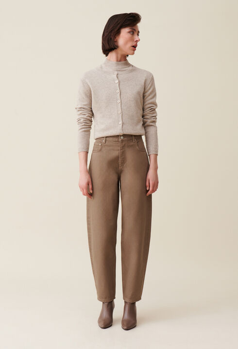 Jeans Luc Mom taupe