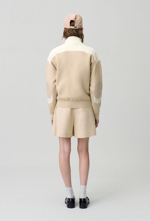 Grober Strick-Pullover
