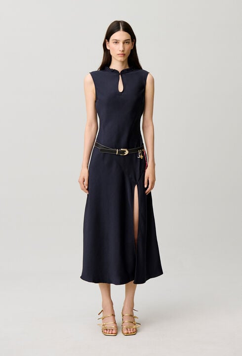 Flie&szlig;endes Midi-Kleid
