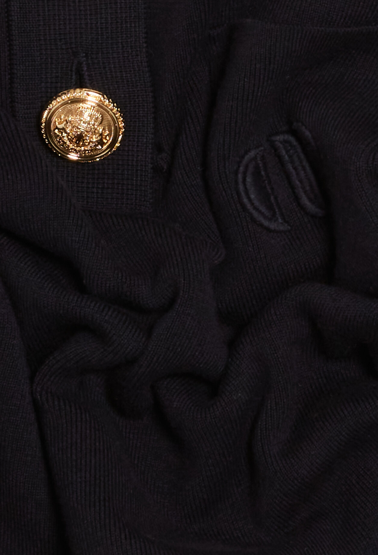 Langärmeliger Pullover, marineblau