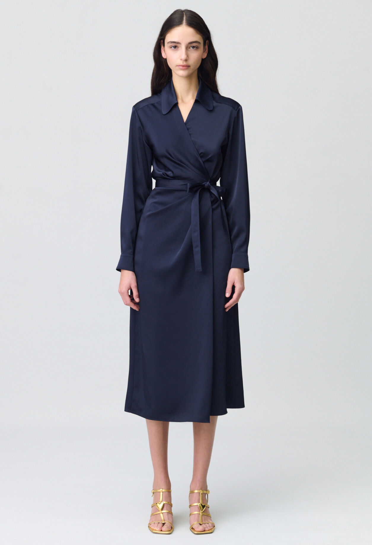 Wickelkleid halblang
