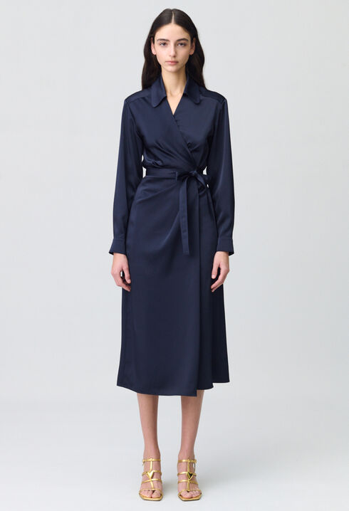 Wickelkleid halblang