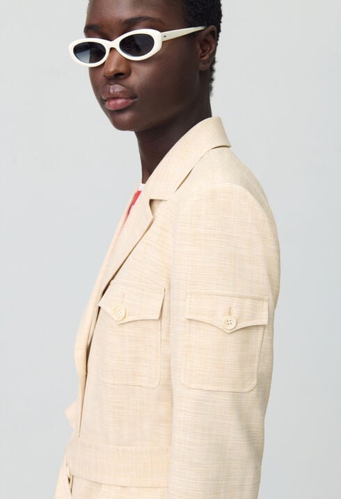Gürtel-Safari-Jacke