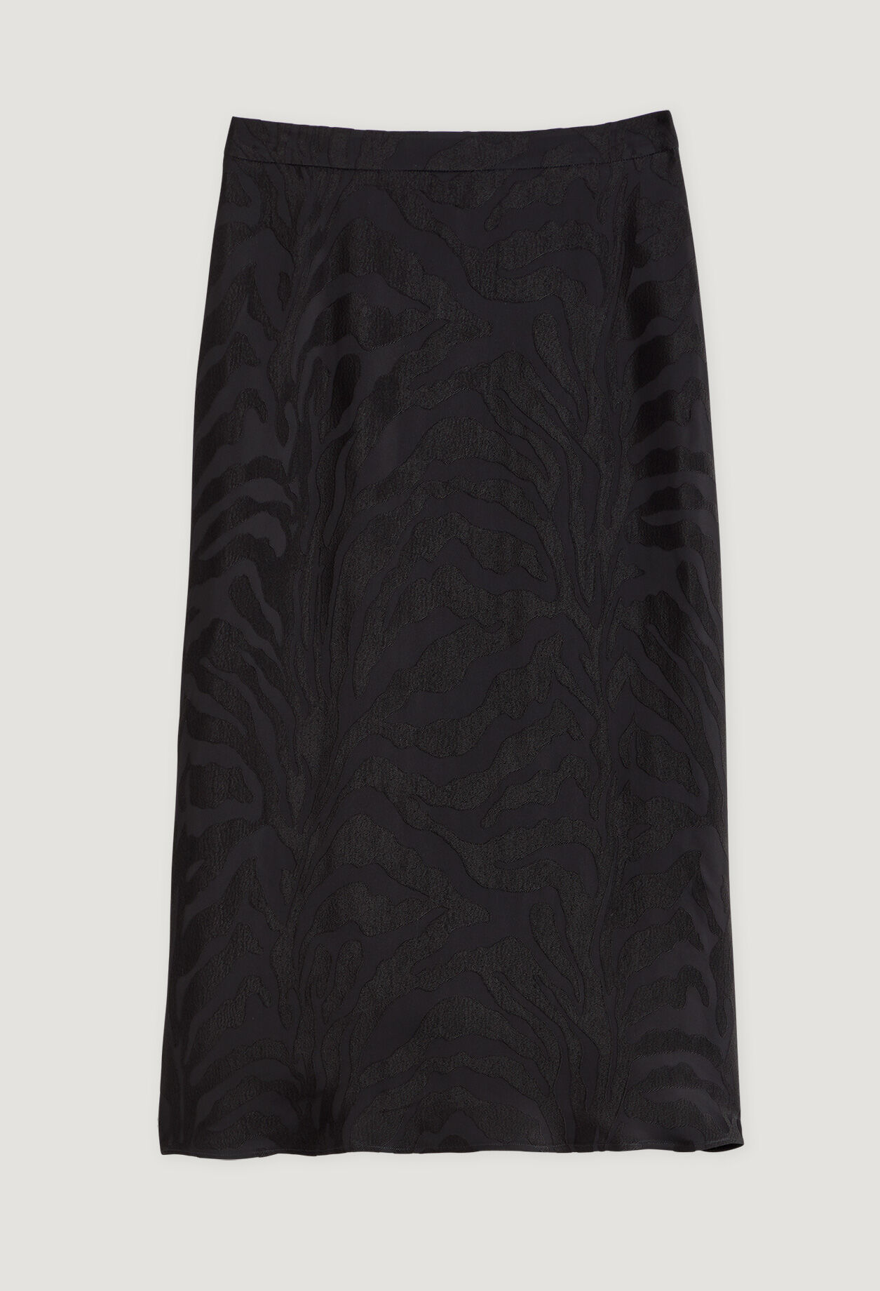 Schwarzer Satin-Rock
