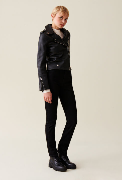 Leder Jacke