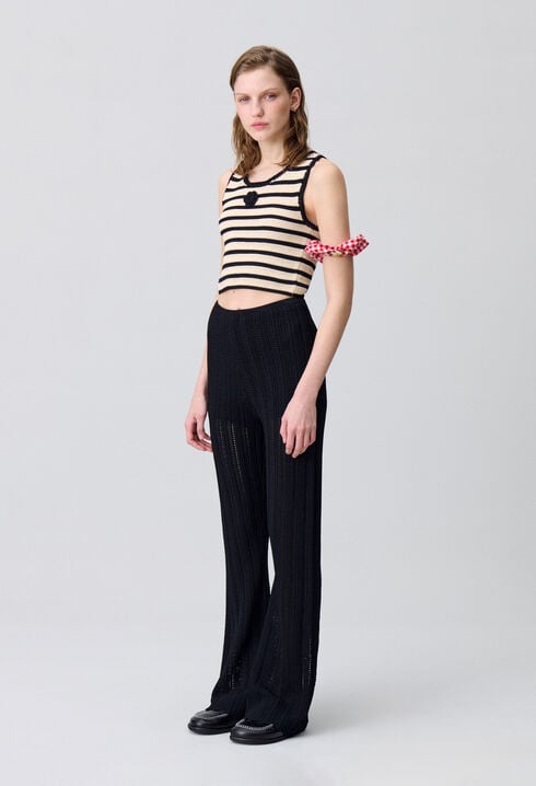 Crochet-Hose mit fließendem Schnitt