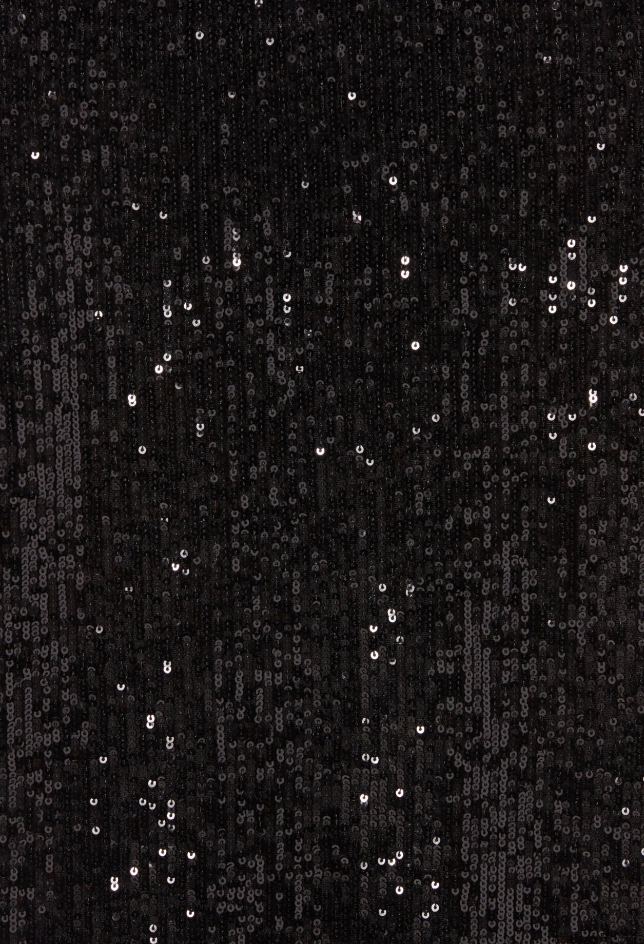 Top mit Pailletten schwarz