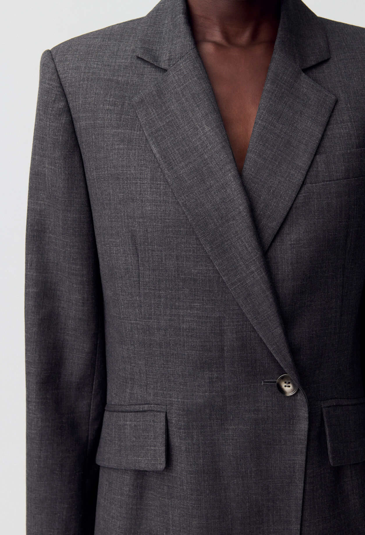 Blazer-Jacke im Anzugstil