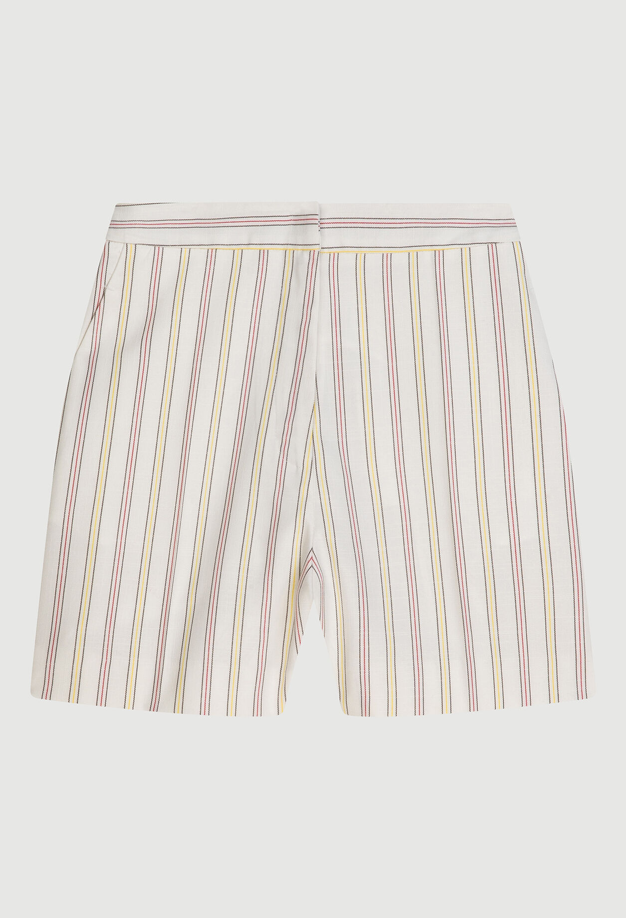 Gestreifte Shorts mit hoher Taille