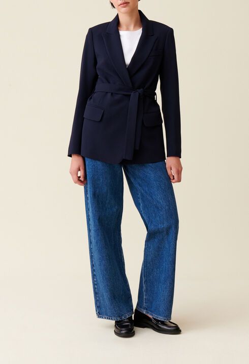 Marineblauer Blazer 