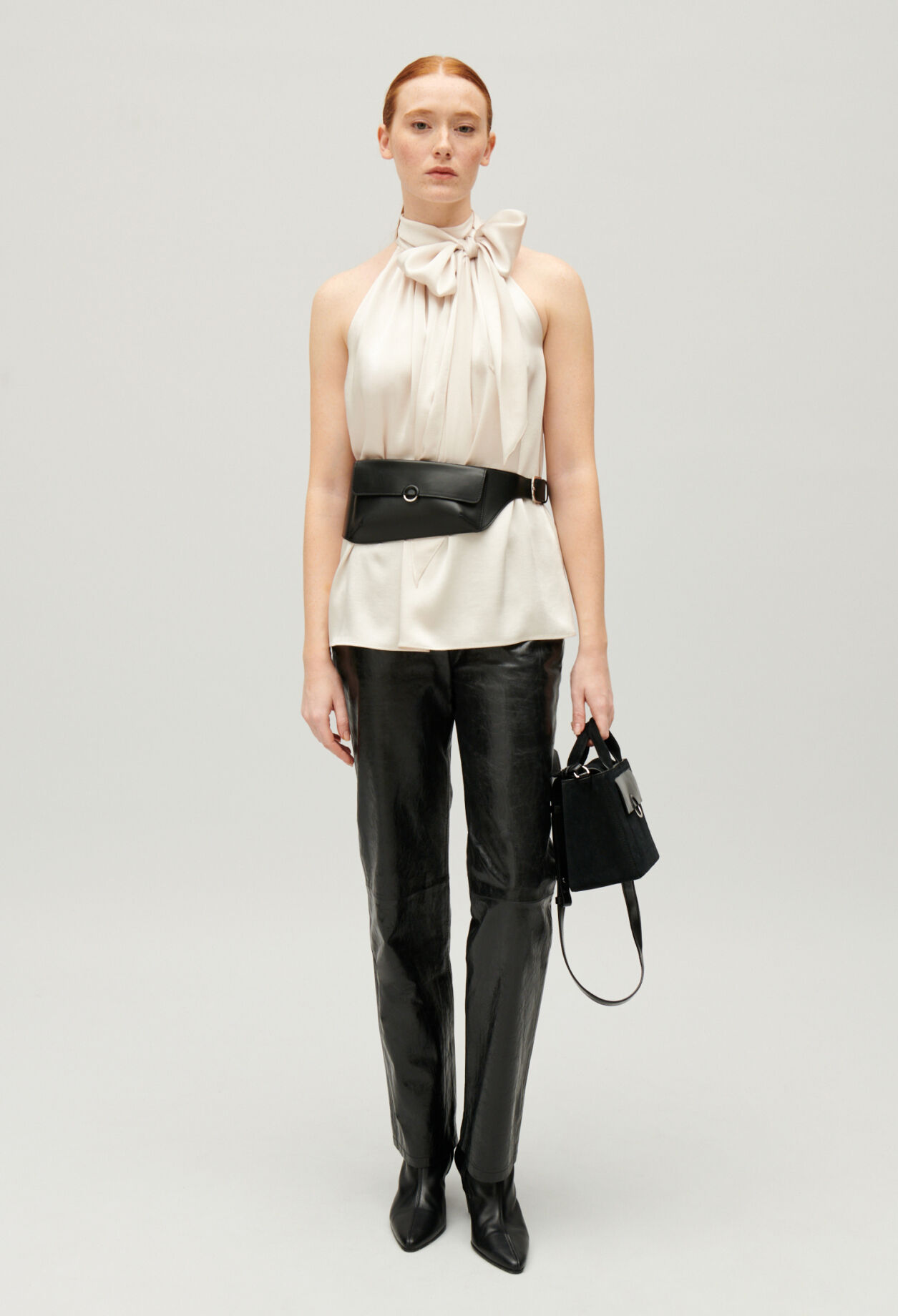 Fließendes Top in Beige