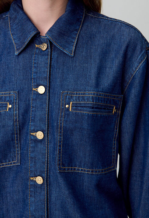 Oversize-Denimhemd