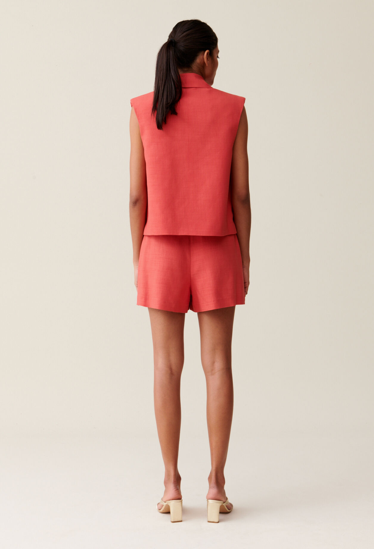 Terracotta-Farbener Anzugblazer