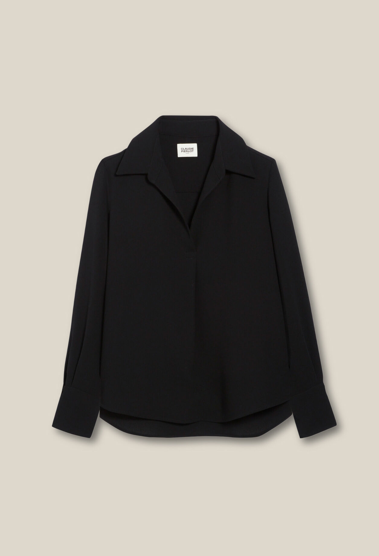 Fließende schwarze Bluse 