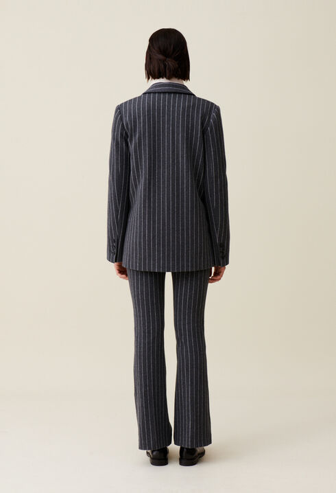 Oversized gestreifter Blazer