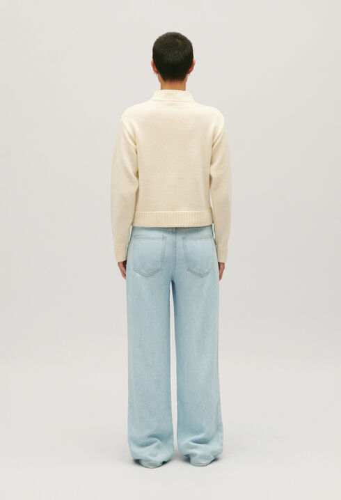 Kurzer Grobstrick-Cardigan