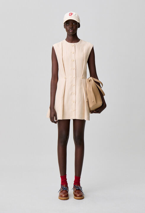 Ärmelloses kurzes Kleid