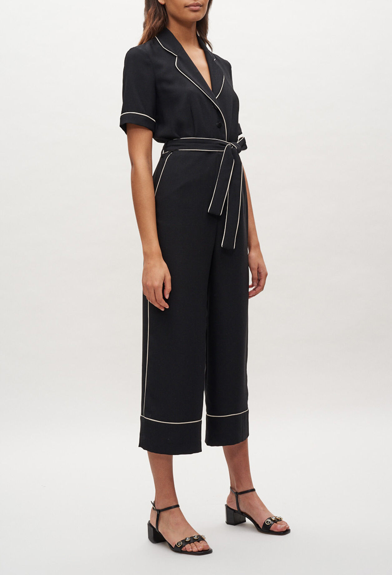 Jumpsuit mit Reverskragen