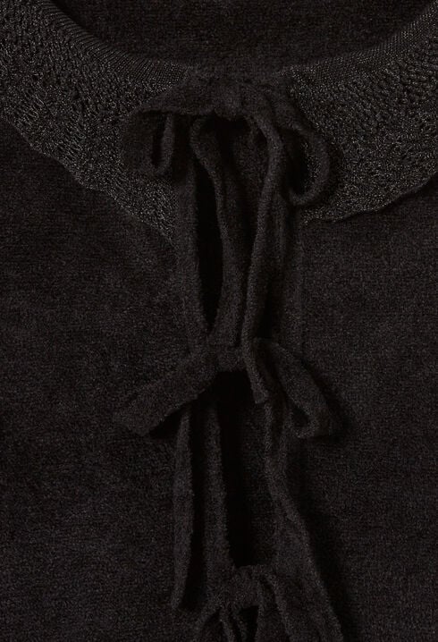Cardigan aus Veloursstrick