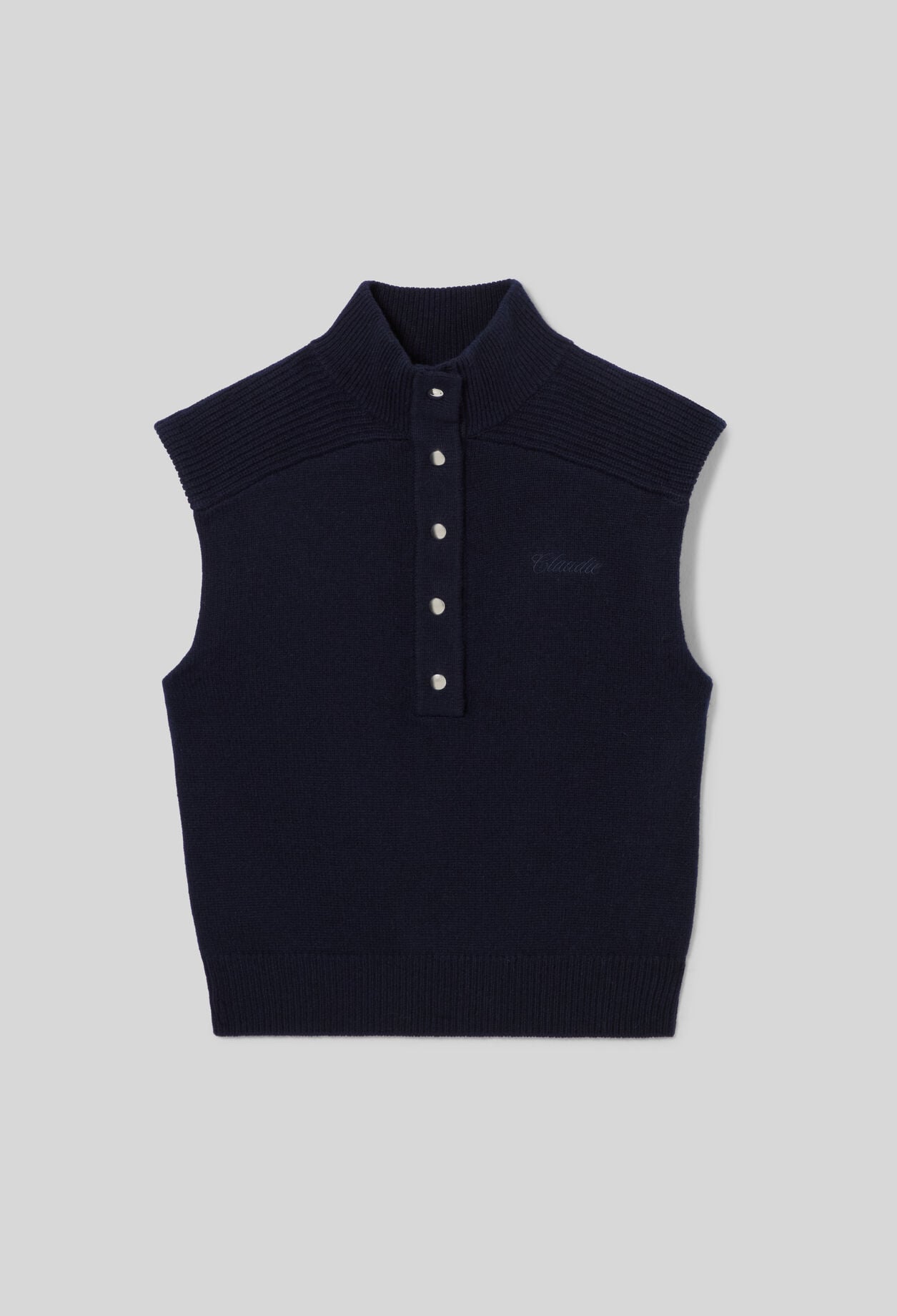 &Auml;rmelloser Wollpullover