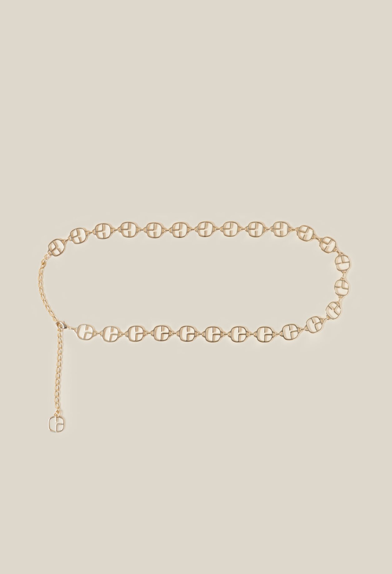 Monogrammgürtel mit verstellbarer Kette