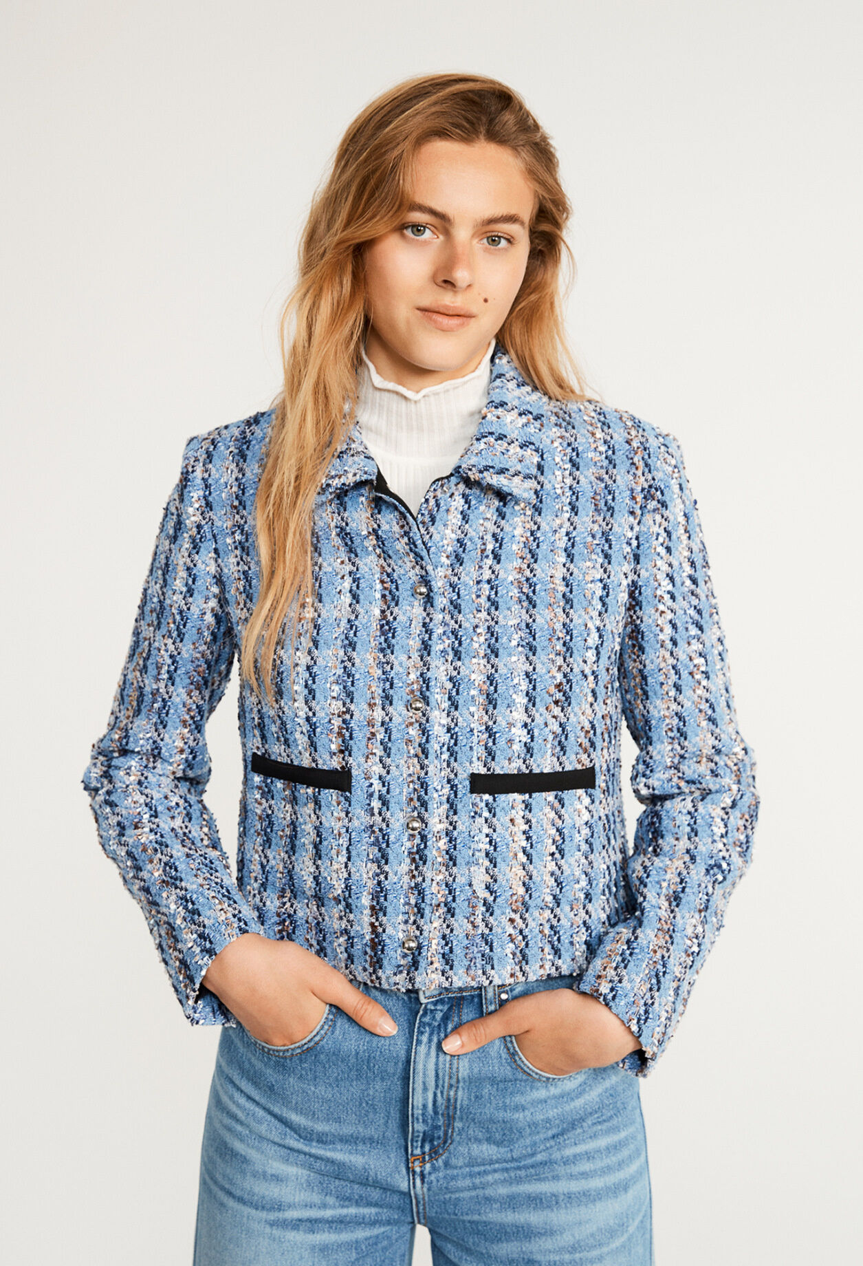 Tweed-Jacke