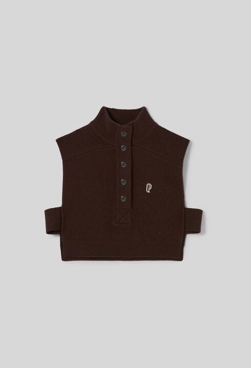 Ärmelloses Stricktop