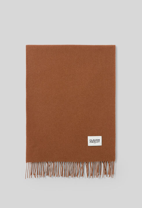 Breiter Schal mit Fransen