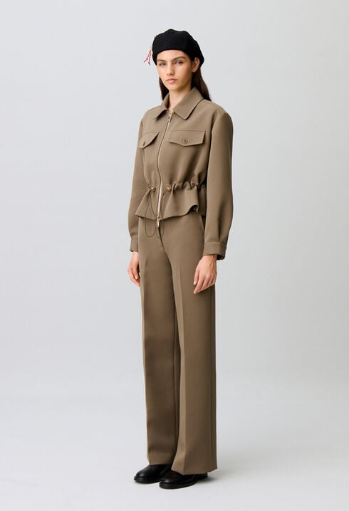 Jacke mit Sch&ouml;&szlig;chen, Goldblumen