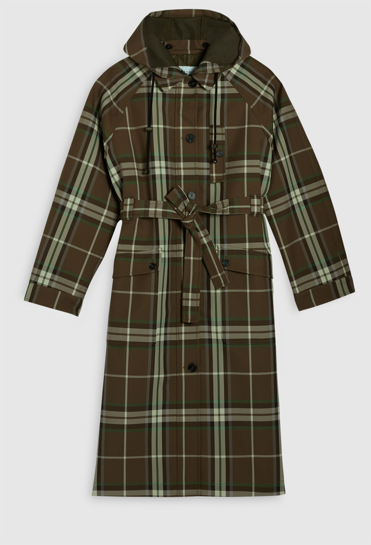 Karo-Trenchcoat